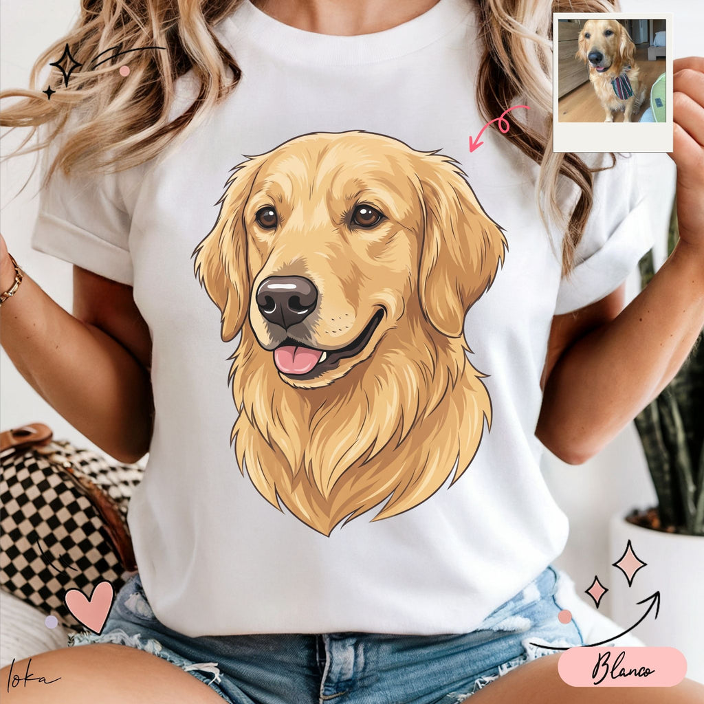Playera Personalizada con Ilustración de tus Mascotas | 1 a 5 Mascotas | LOKA