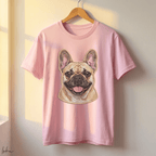 Playera Personalizada con Retrato Efecto Bordado | 1 a 5 Perros