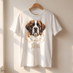 Playera Personalizada con Foto de tu Mascota | Acuarela + Nombre | LOKA