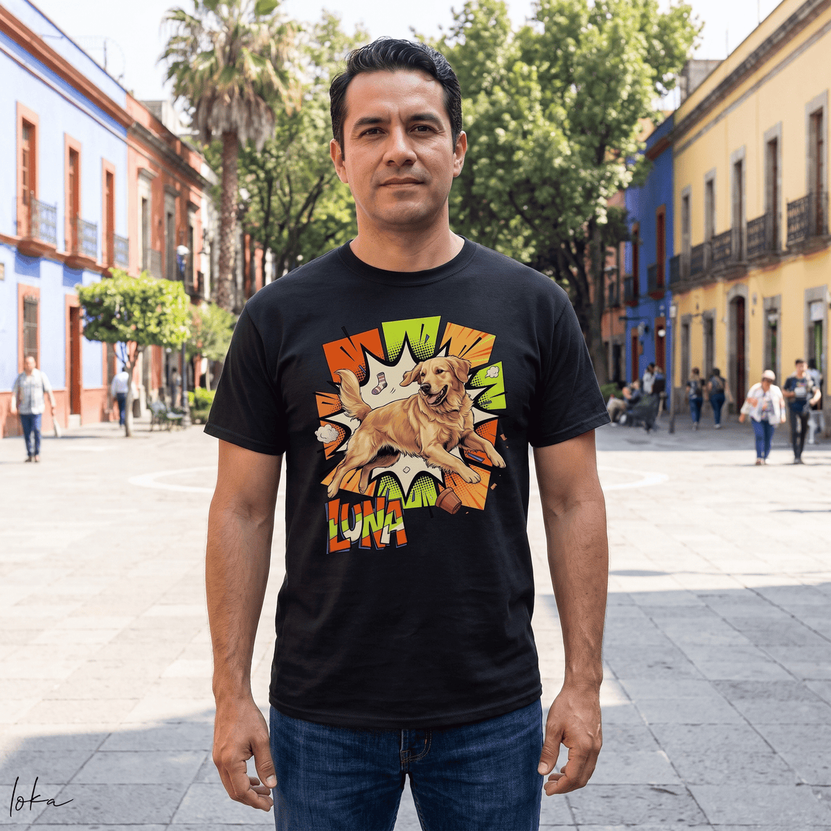 Playera Personalizada LOKA HEROES — Tu Perro, Su Superpoder