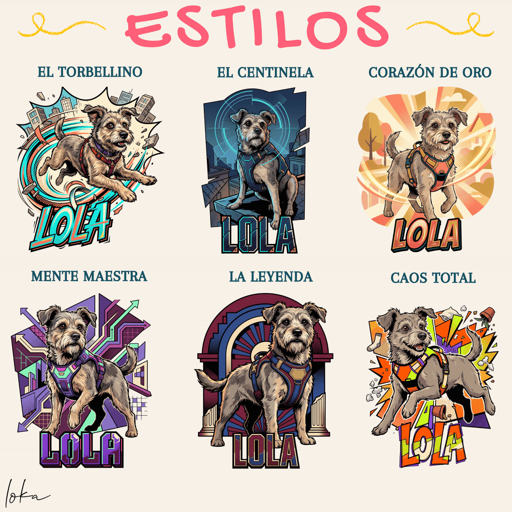 Playera Personalizada LOKA HEROES — Tu Perro, Su Superpoder