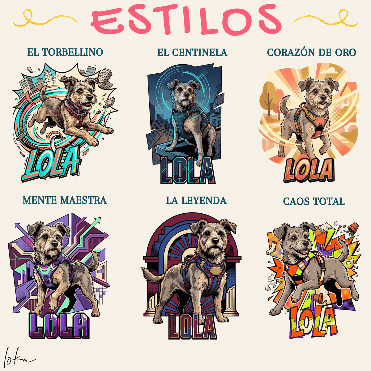 Playera Personalizada LOKA HEROES — Tu Perro, Su Superpoder