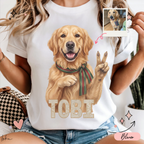 Playera Personalizada con Foto de tu Perro y Nombre | 100% Algodón | LOKA