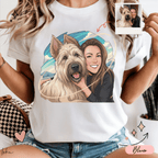 Playera Personalizada con Retrato Anime | Personas y perros | LOKA