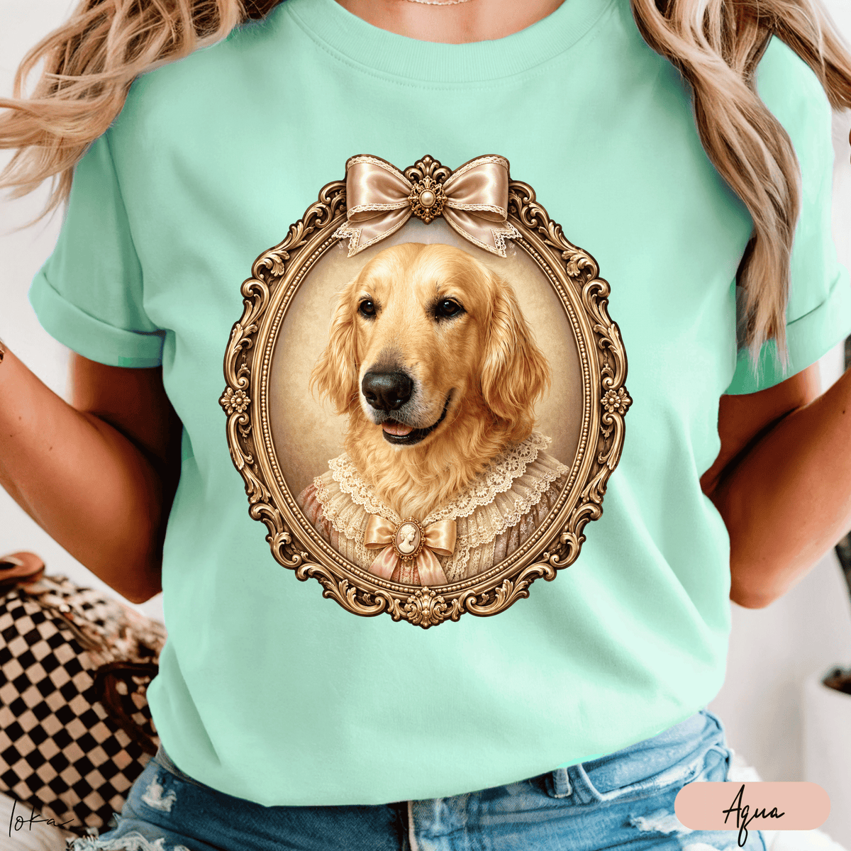 Playera Personalizada con Retrato de tu Mascota | Retrato de Época | LOKA