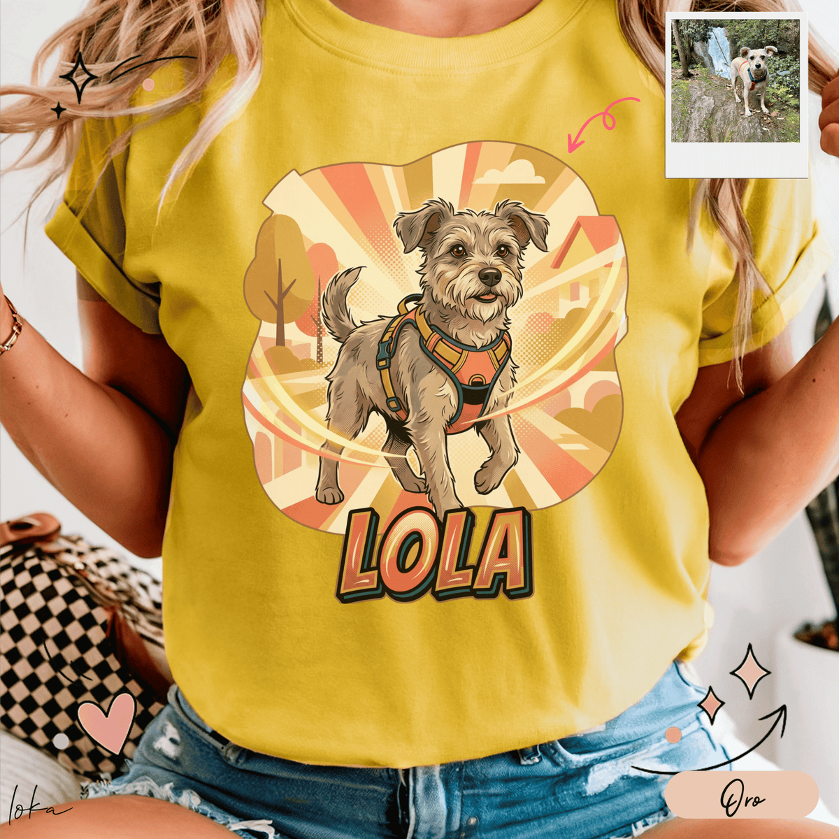 Playera Personalizada LOKA HEROES — Tu Perro, Su Superpoder