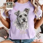 Playera Personalizada con Foto de tu Mascota | Acuarela + Nombre | LOKA