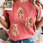 Playera Personalizada | No Veo, No Oigo, No Hablo | Retrato de tu Mascota