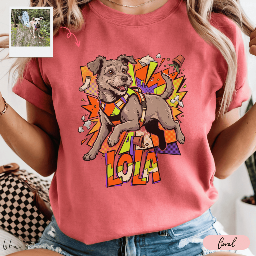 Playera Personalizada LOKA HEROES — Tu Perro, Su Superpoder