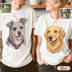 Playera Personalizada con Ilustración de tus Mascotas | 1 a 5 Mascotas | LOKA