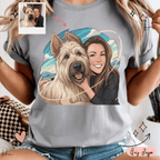 Playera Personalizada con Retrato Anime | Personas y perros | LOKA