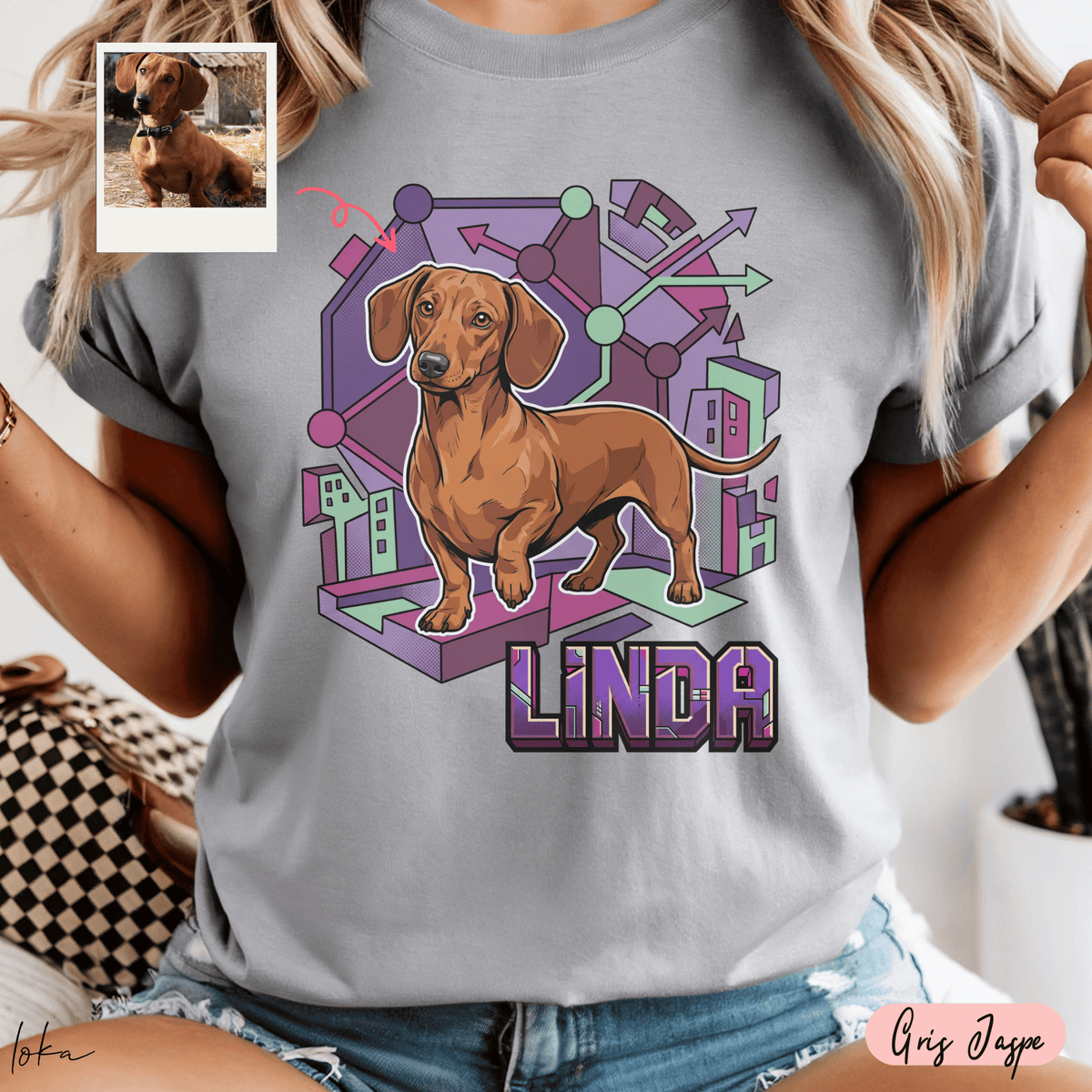 Playera Personalizada LOKA HEROES — Tu Perro, Su Superpoder