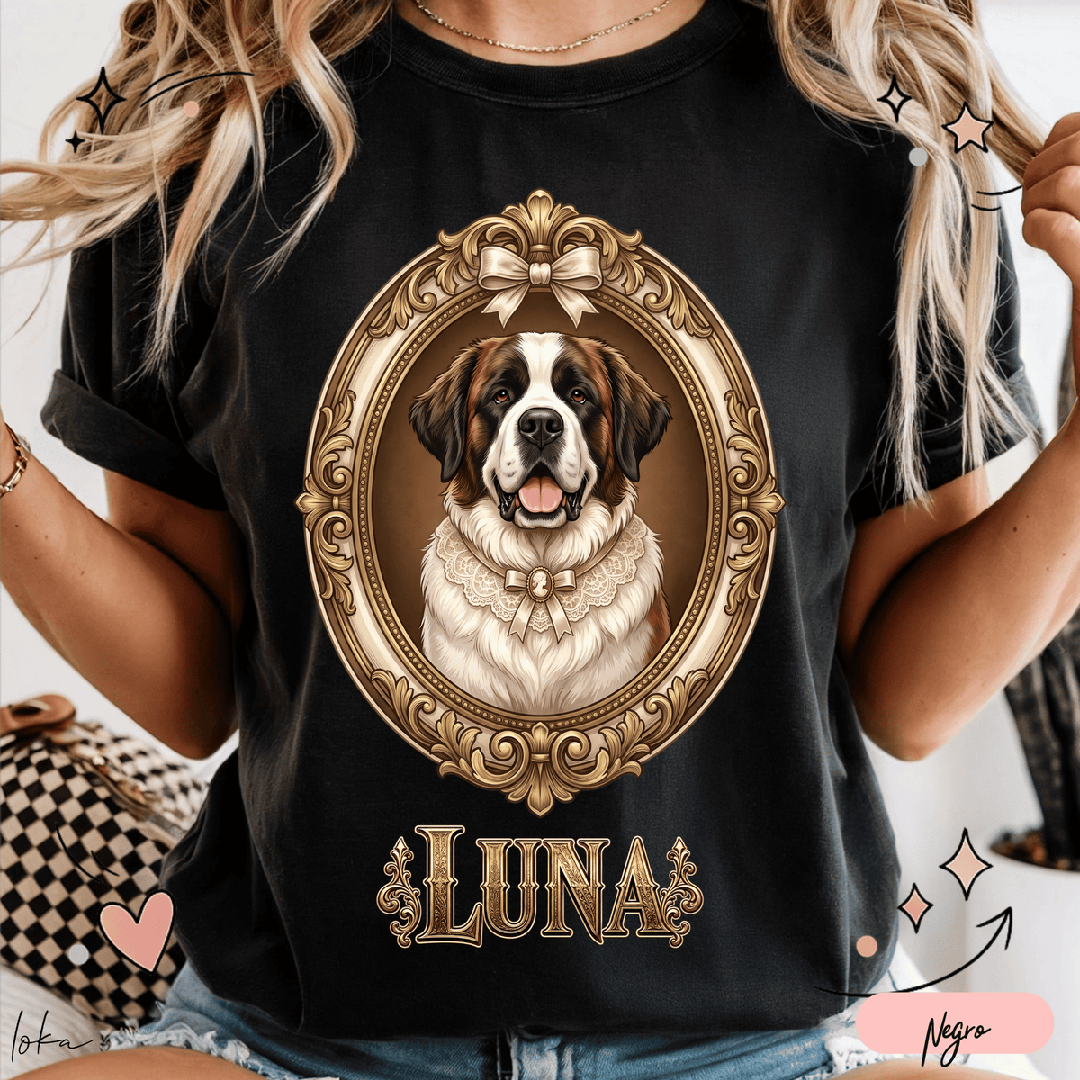 Playera Personalizada con Retrato de tu Mascota | Retrato de Época | LOKA