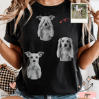 Playera Personalizada | No Veo, No Oigo, No Hablo | Retrato de tu Mascota