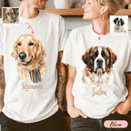 Playera Personalizada con Foto de tu Mascota | Acuarela + Nombre | LOKA