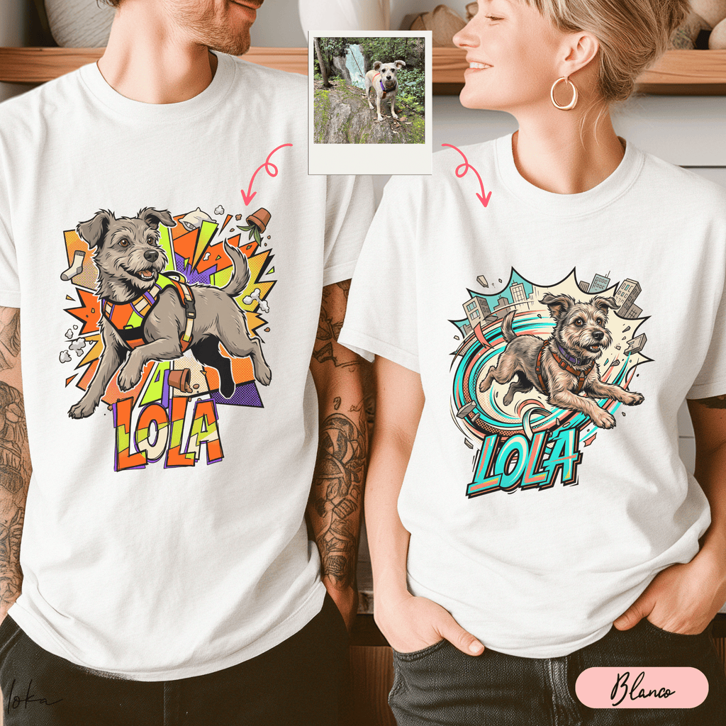 Playera Personalizada LOKA HEROES — Tu Perro, Su Superpoder