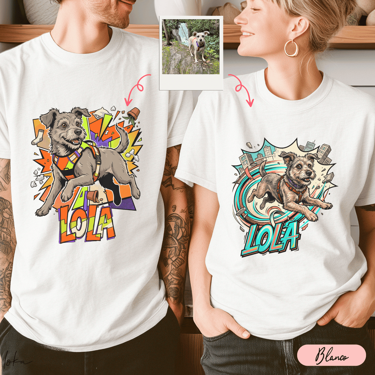 Playera Personalizada LOKA HEROES — Tu Perro, Su Superpoder
