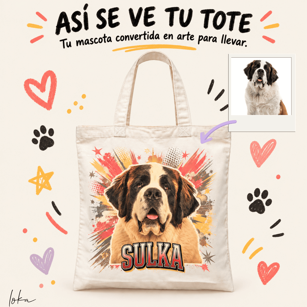 Tote Personalizada con Tu Mascota — Elige Tu Estilo